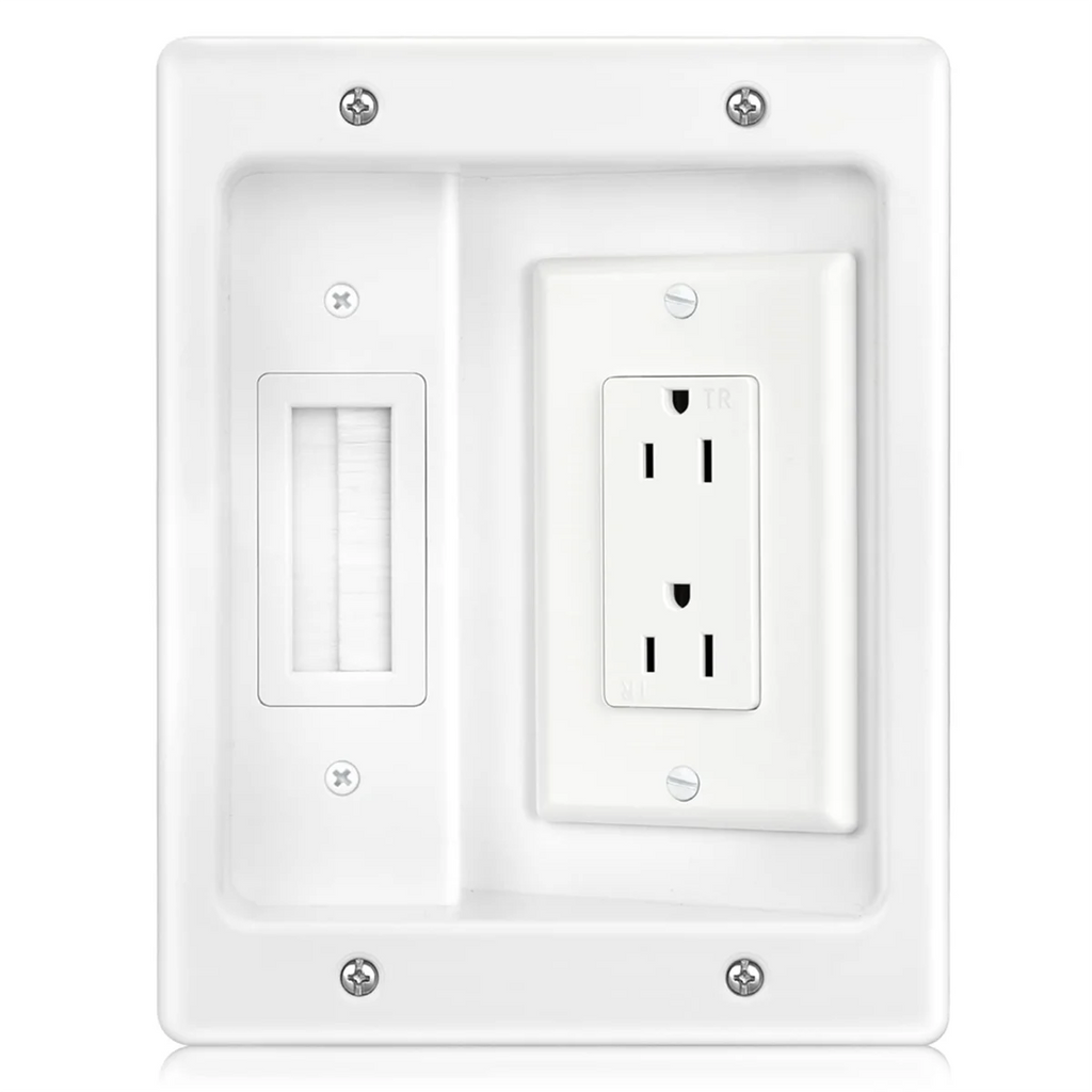 Recessed Outlet Box Cable Management Kit 15A 125V W24529