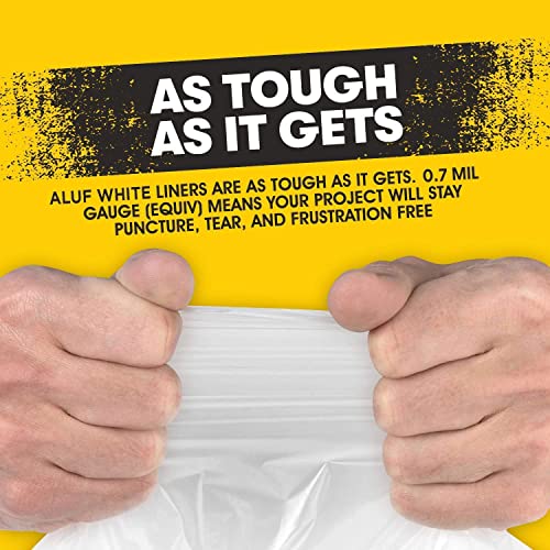 4 Gallon 0.5 Mil White Trash Bags R640