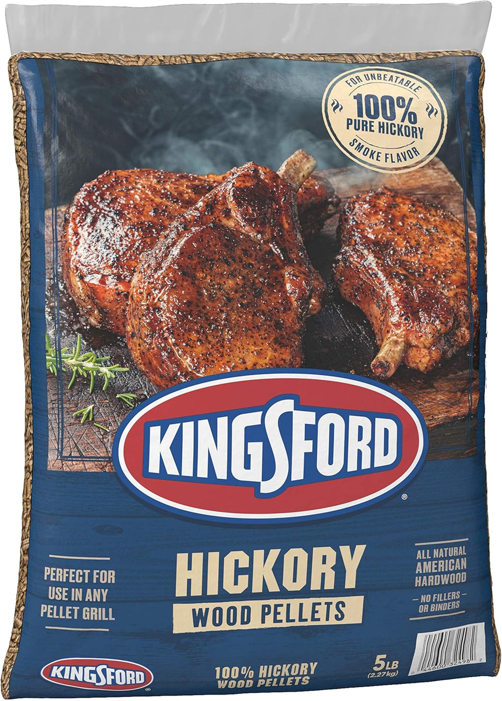 100% Hickory Wood Pellets, 5 Pounds G397