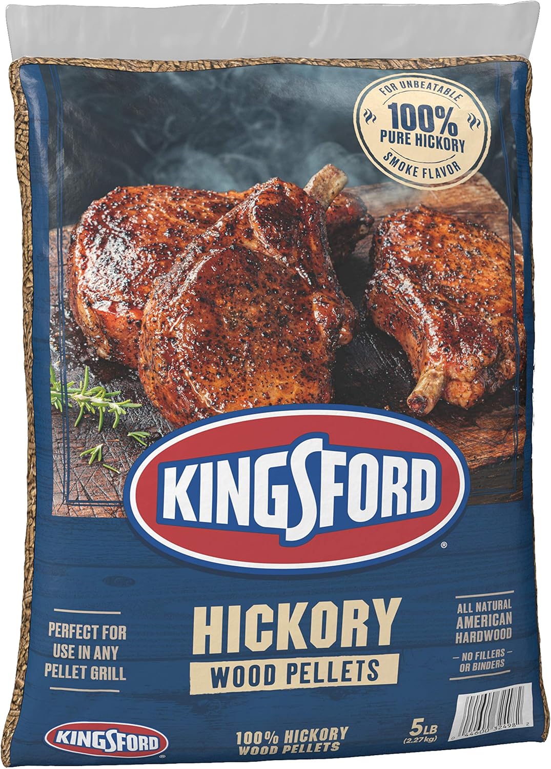 100% Hickory Wood Pellets, 5 Pounds G397