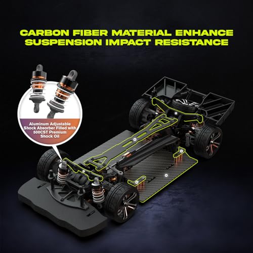 Brushless RC Car 60+ MPH 4x4 Monster Truck with 3S Battery D59714