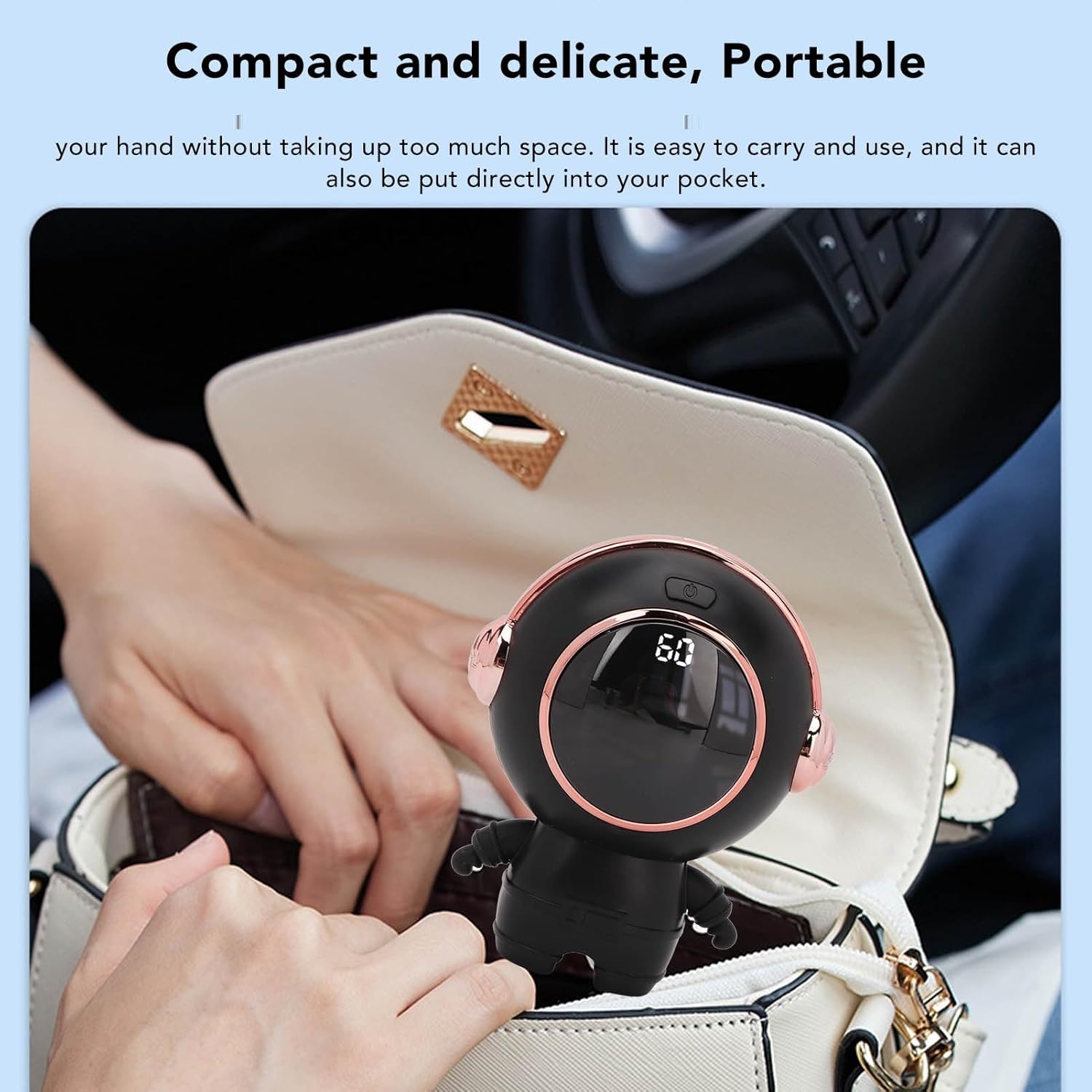 USB Rechargeable Portable Heater (Black) J32516