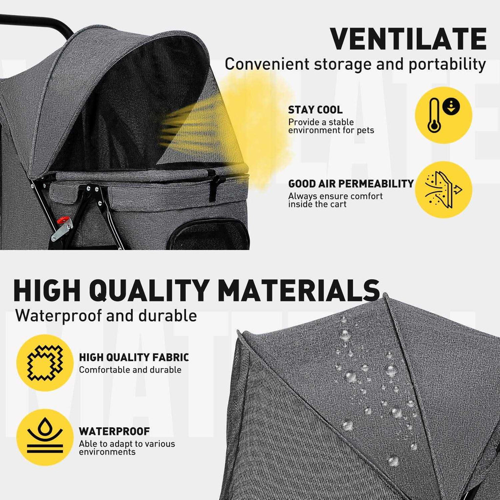 Mesh Foldable Pet Stroller O426635