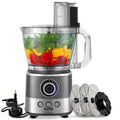 650W 14-Cup Vegetable Chopper 2-Speed Stainless Steel Blade Electric Food Processor, Gray N78680