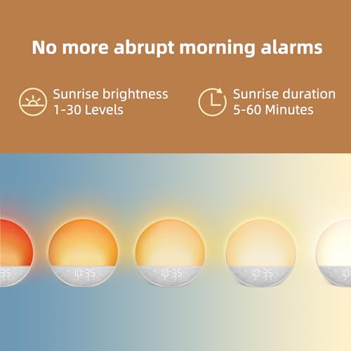 White Noise Machine Alarm Clock with Bluetooth Speaker P749001