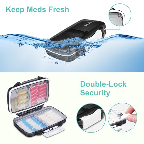 Pink 4 Compartments Travel Pill Organizer G6249