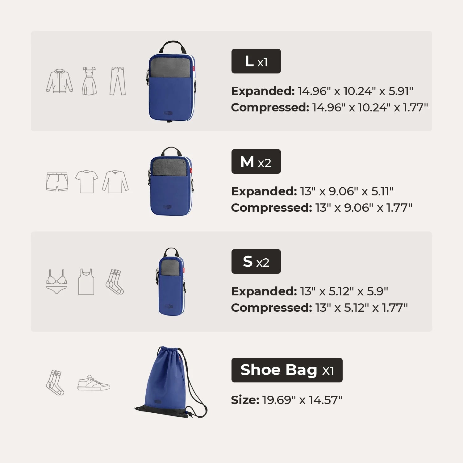 Blast Packing Cubes (Free-Gift)