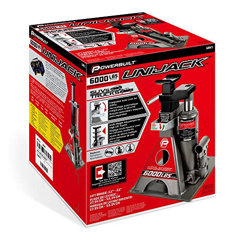 3 Ton 6000 Pound Capacity Bottle Jack and Jack Stands U392391