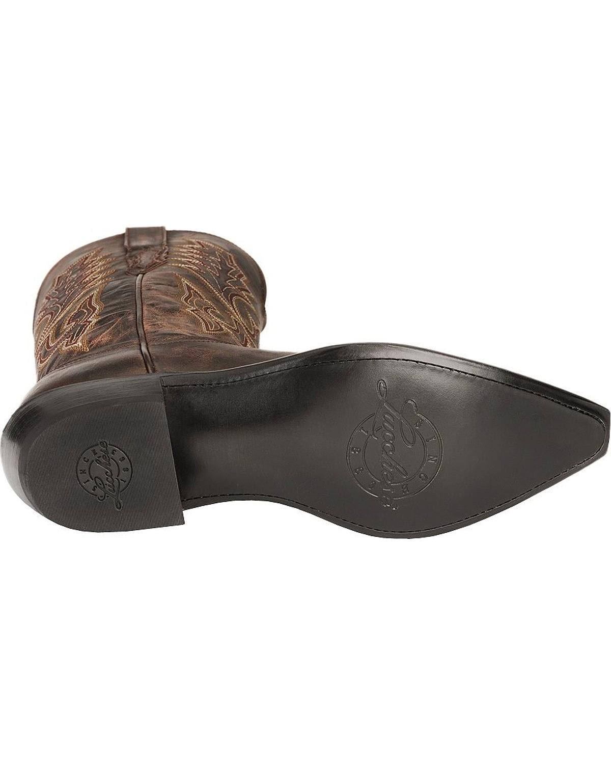 Chocolate Madras Goat Cowboy Boots K412