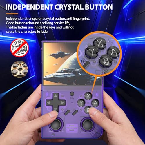 Retro Handheld Gaming Console with 3.5-inch IPS Screen, 64G Card B7183