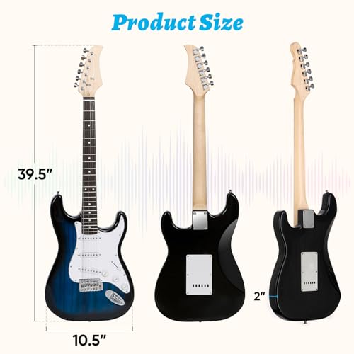Black Full Size Electric Guitar Starter Kit J541