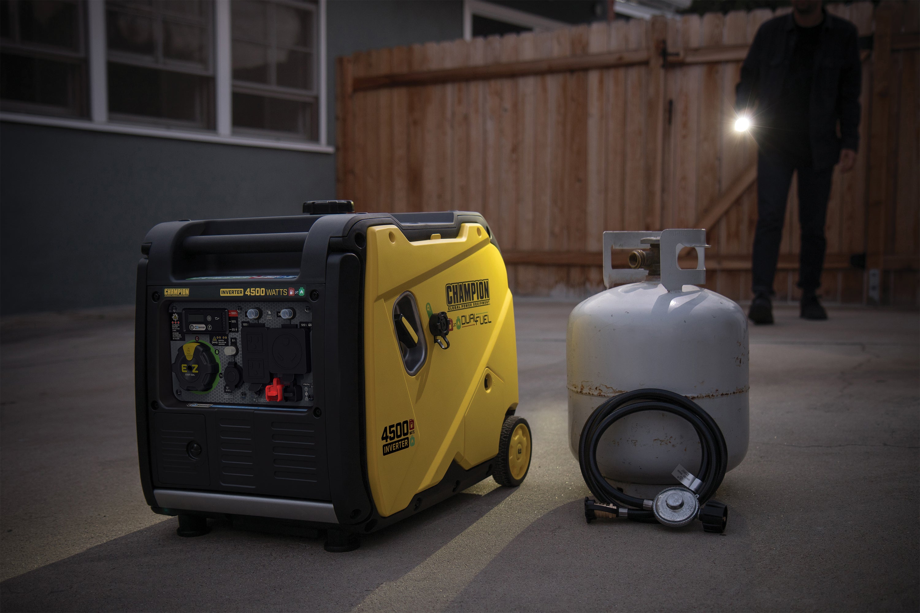 4500-Watt Portable Dual Fuel Inverter Generator I280