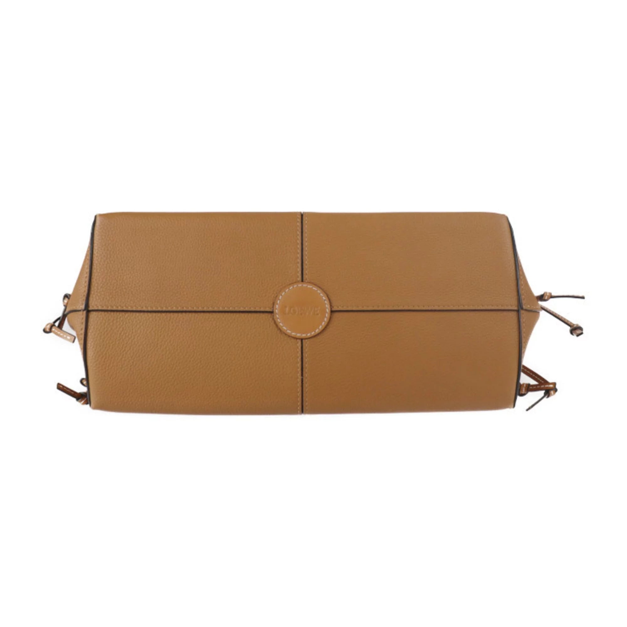 Camel Brown Calf Leather Shoulder Bag K575