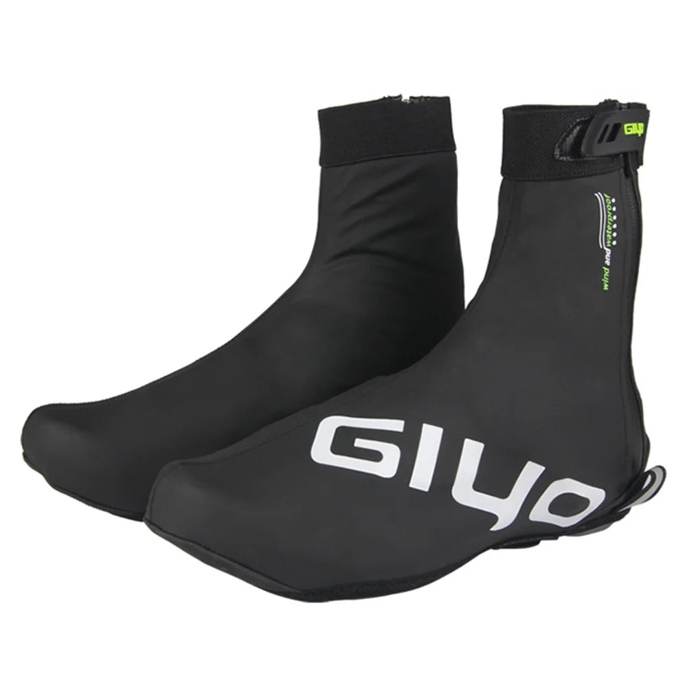 Waterproof PU Cycling Shoes Covers with Reflective Design H29406