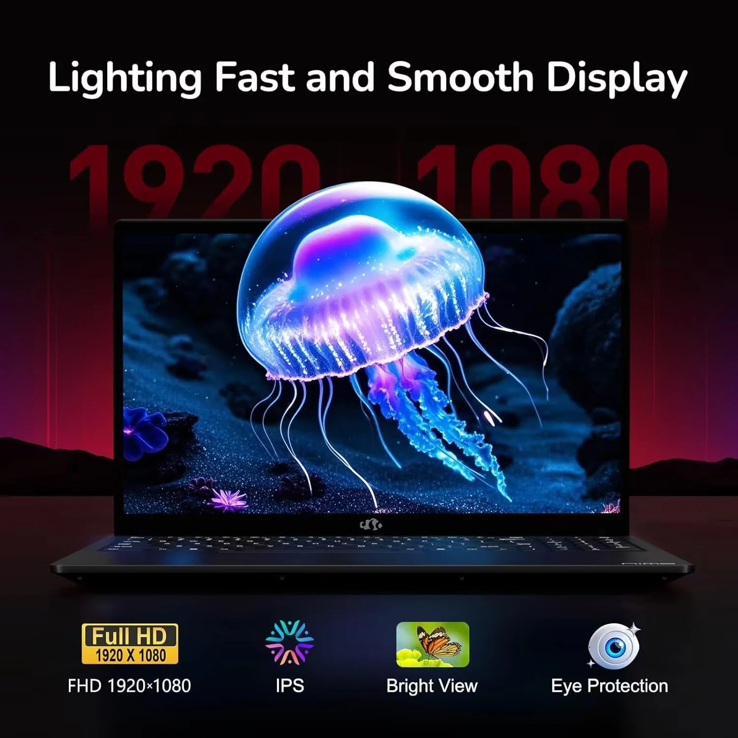 15.6" IPS FHD Gaming Laptop, 8 Cores AMD Ryzen 7 6800H 16GB DDR5 RAM 1TB SSD AMD Radeon 680M GPU Black L863760