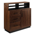 40" 3-Drawer Wood Secretary Desk in Dark Walnut E367