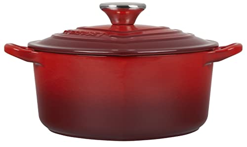 White Enameled Cast Iron 2 Quart Heart Cocotte Z978