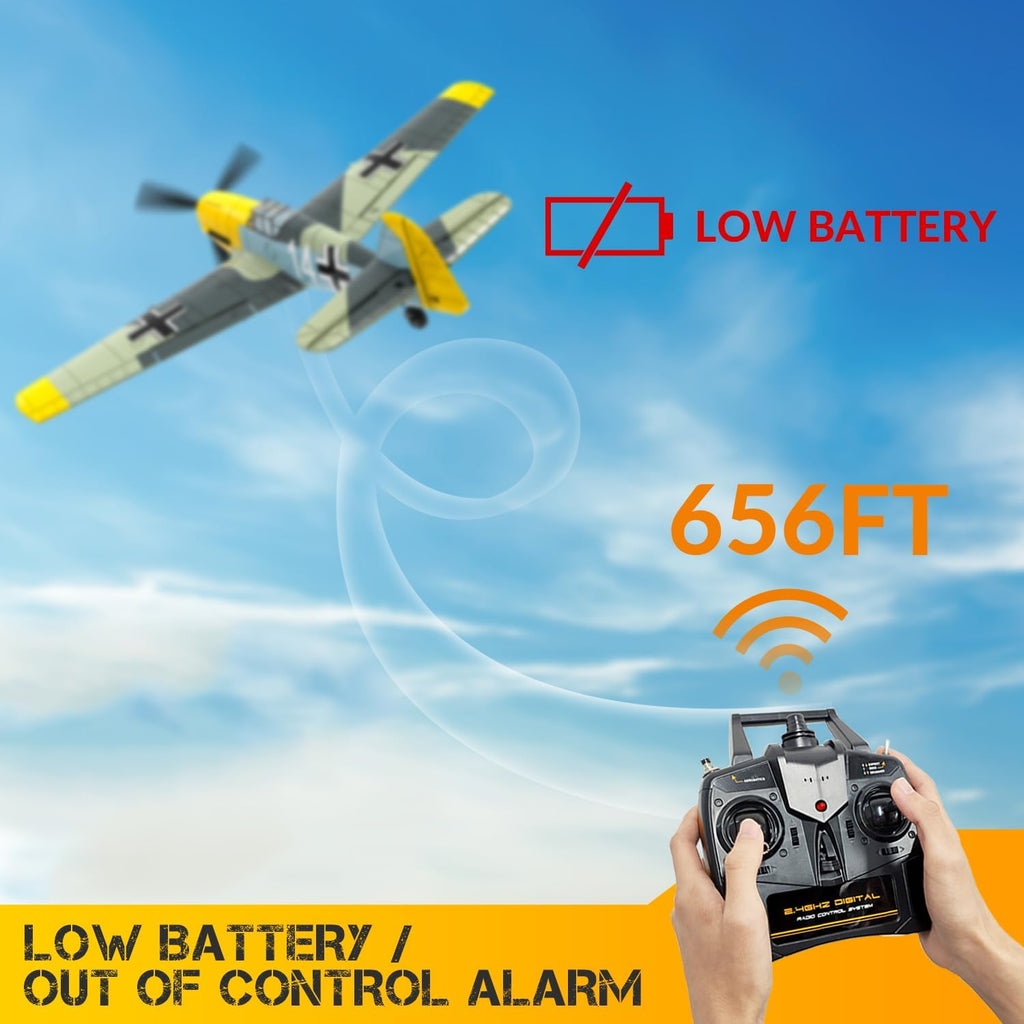RC Plane 4CH RC Airplane Ready to Fly with Upgraded Canopy I72965