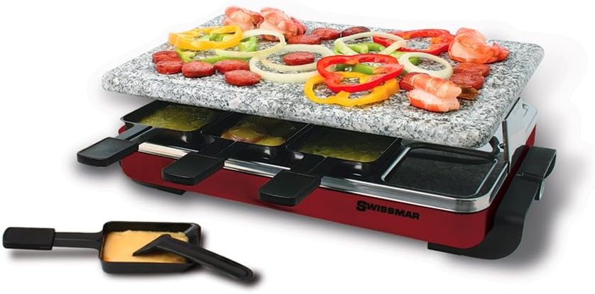 8 Person Anthracite Raclette with Cast Aluminum Grill Plate B843312