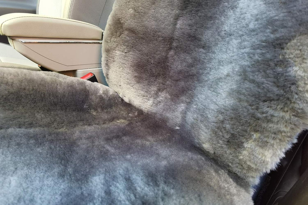 Charcoal Sheepskin Seat Cover E393113