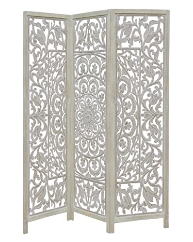 4 Panel Folding Wood Room Divider Y14581