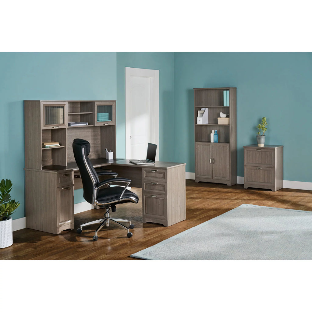 Gray L-Shape Corner Desk V523