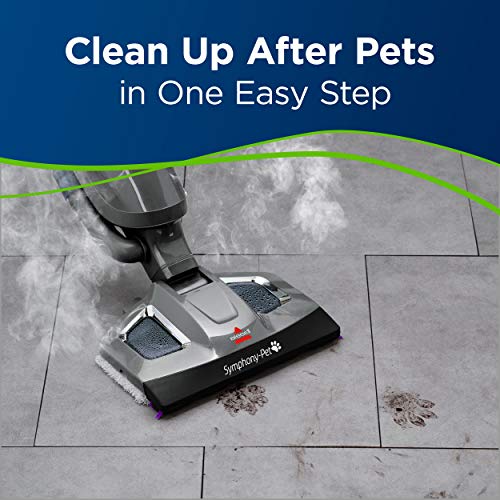 Purple Steam Mop and Steam Vacuum Cleaner with Microfiber Mop Pads W5895
