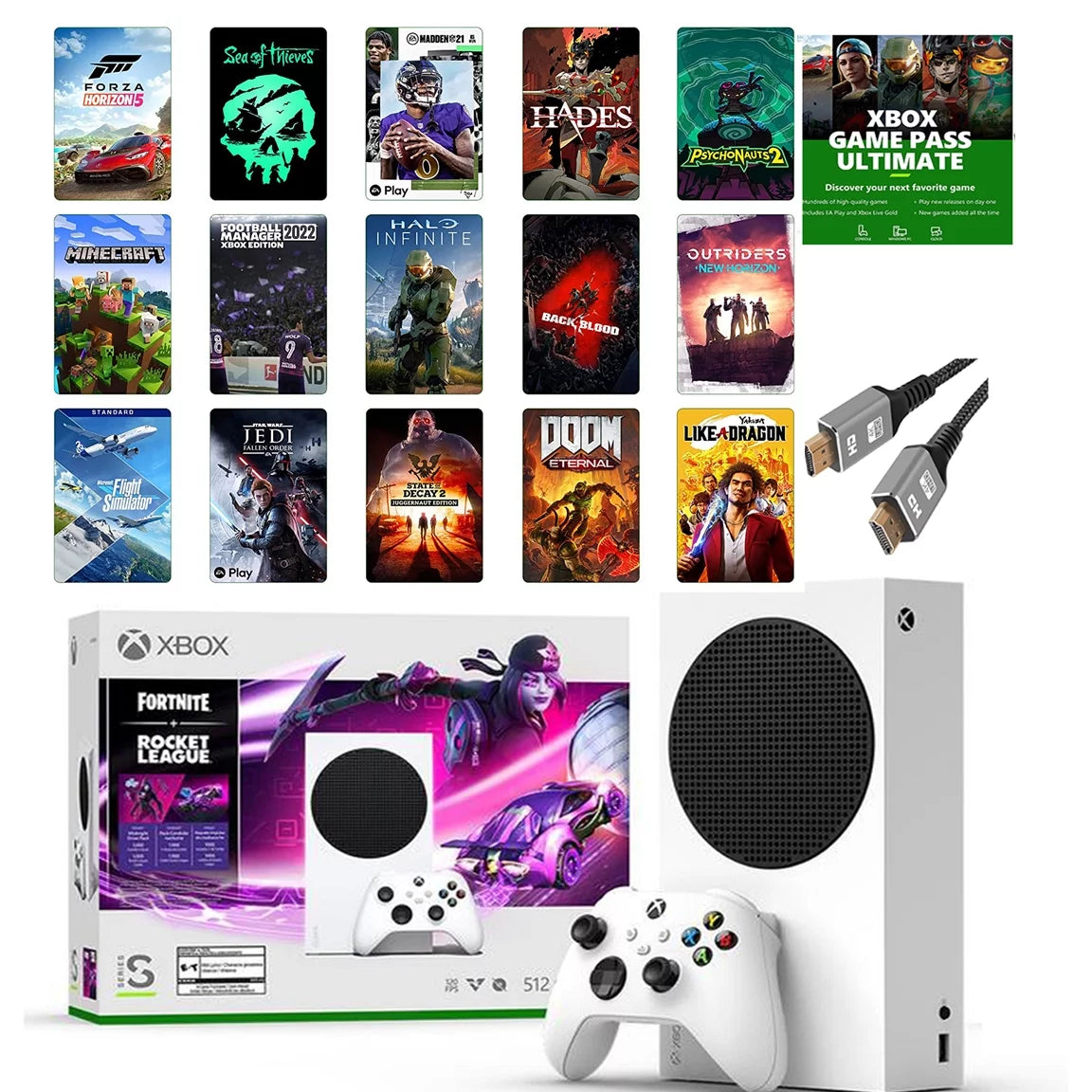 Xbox-Series-S 512GB SSD with HDMI Cable I8033