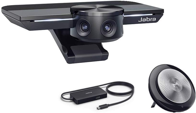Jabra PanaCast with Jabra Speak 710 MS Wireless Bluetooth Speaker and Jabra PanaCast USB Hub and Jabra PanaCast Wall Mount Bundle J425