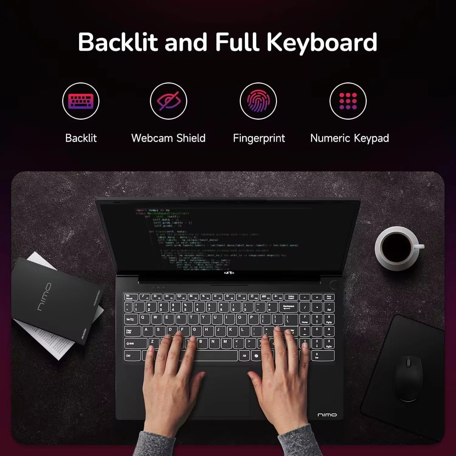 15.6" IPS FHD Gaming Laptop, 8 Cores AMD Ryzen 7 6800H 16GB DDR5 RAM 1TB SSD AMD Radeon 680M GPU Black L863760