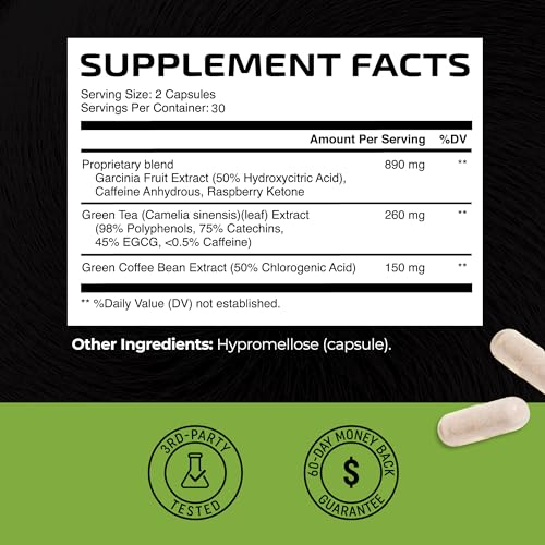 Green Tea Weight Loss Pills 120 Capsules Y81827