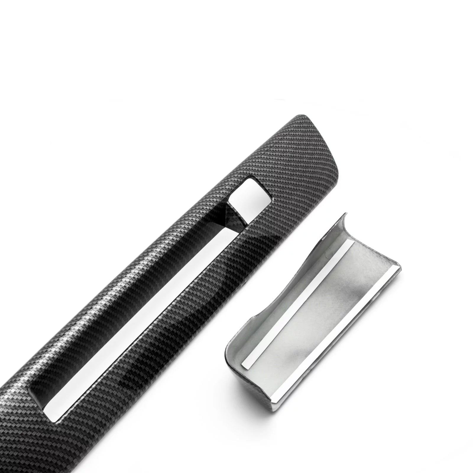 2pcs ABS Carbon Fiber Dashboard Console Panel Cover Trim K139