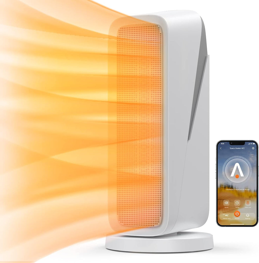 1500W Smart Ceramic Heater with 80° Oscillation K586