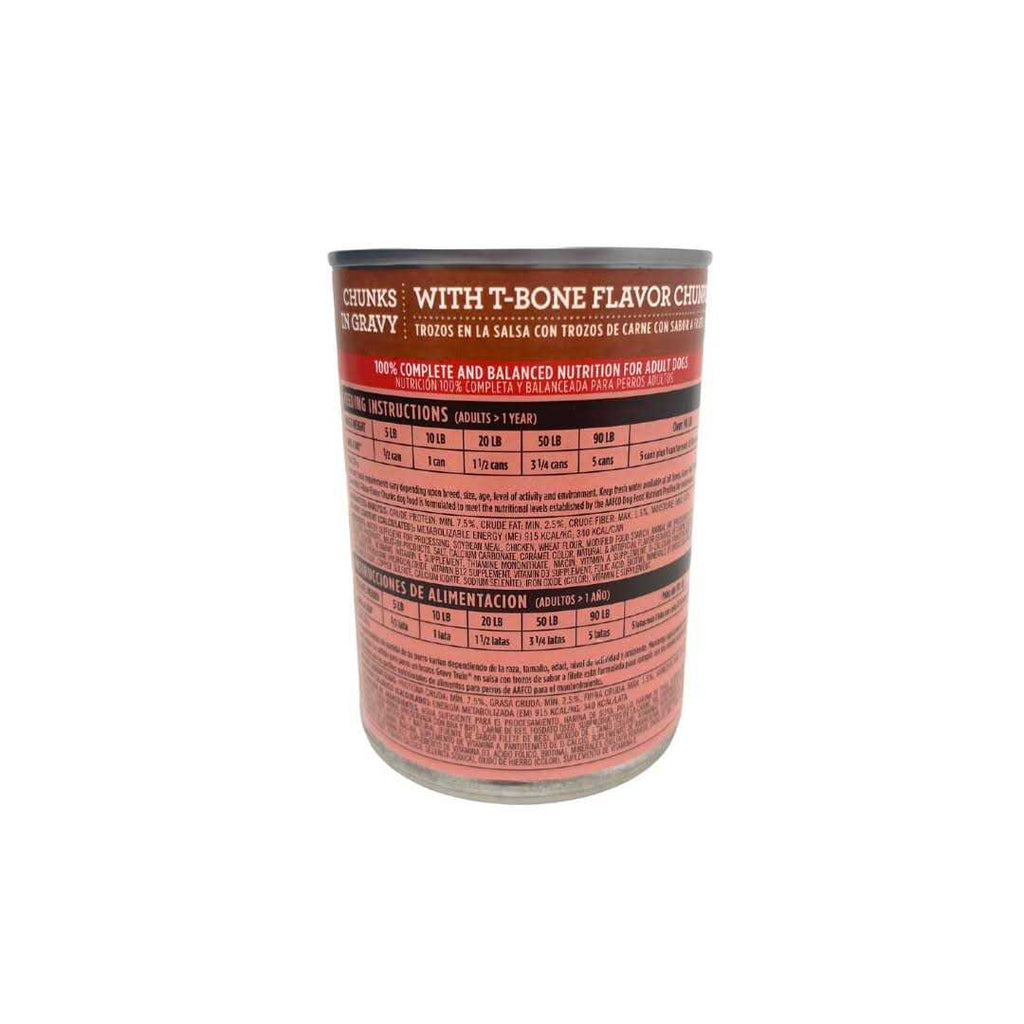 Chunks in Gravy Dog Food With T-Bone Flavor H715