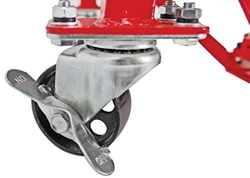 Red Hydraulic Motorcycle Lift Table, 300 lbs. Weight Capacity K252