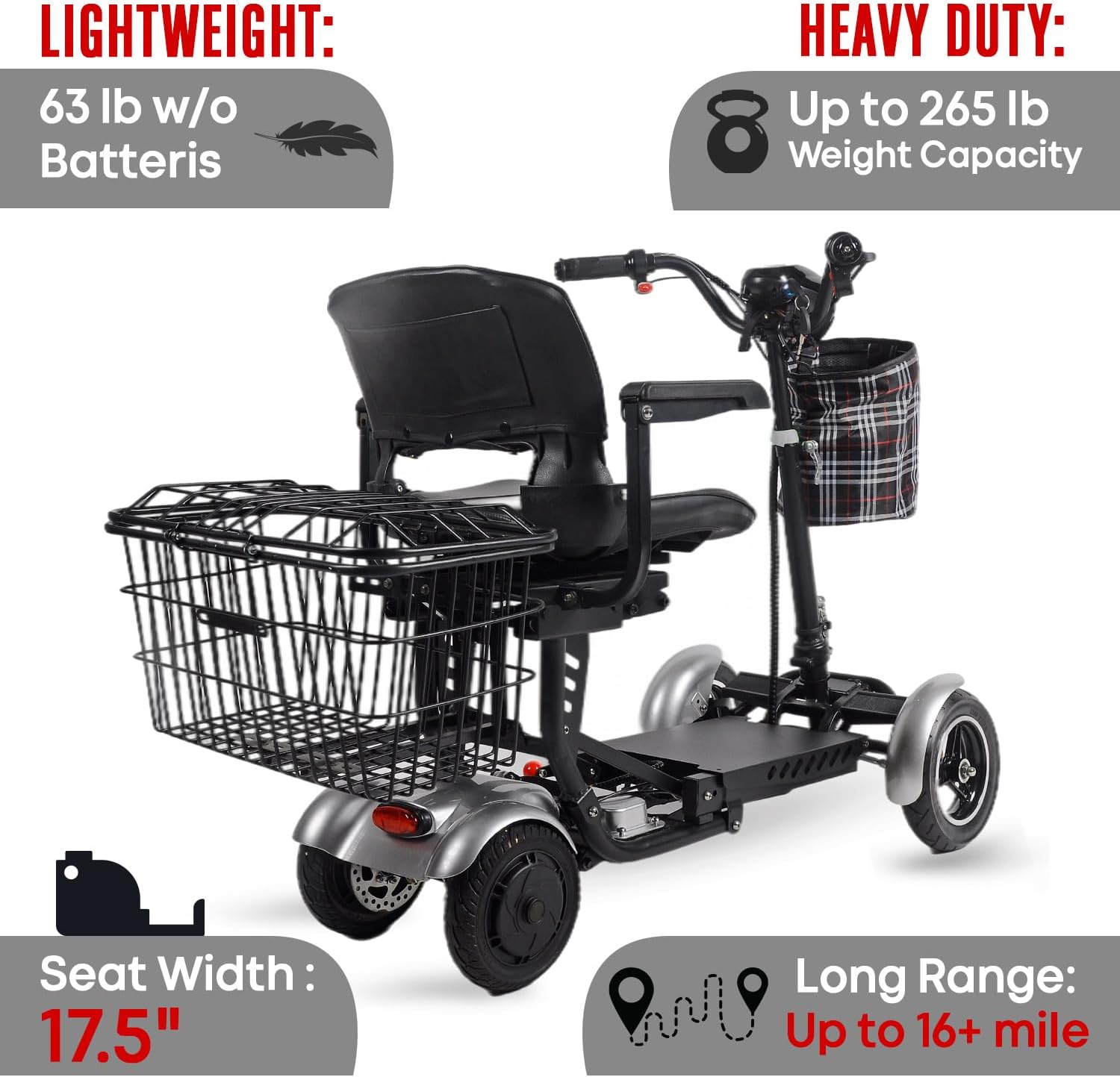 All Terrain 4 Wheel Mobility Scooter G660