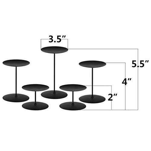 Gold Set of 5 Iron Candle Holders M75429