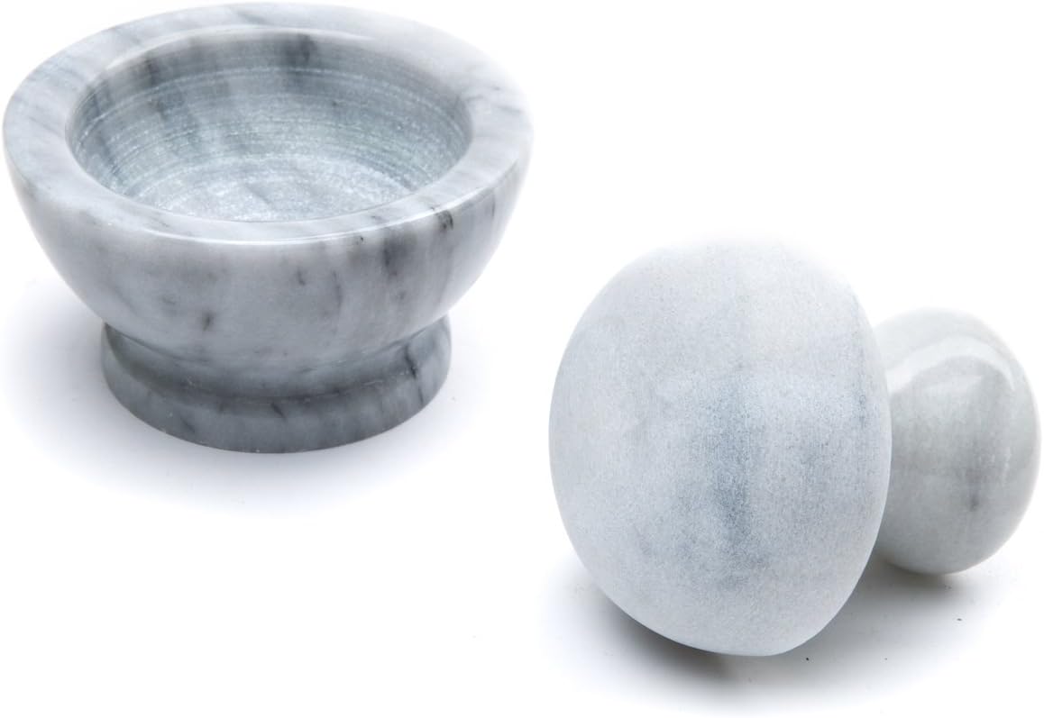 White Marble Mortar and Pestle C621
