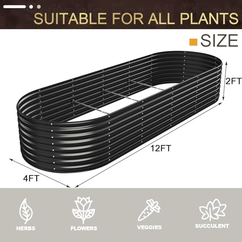 9FT(L)×2FT(W)×2FT(H) Gray Raised Garden Bed M124162