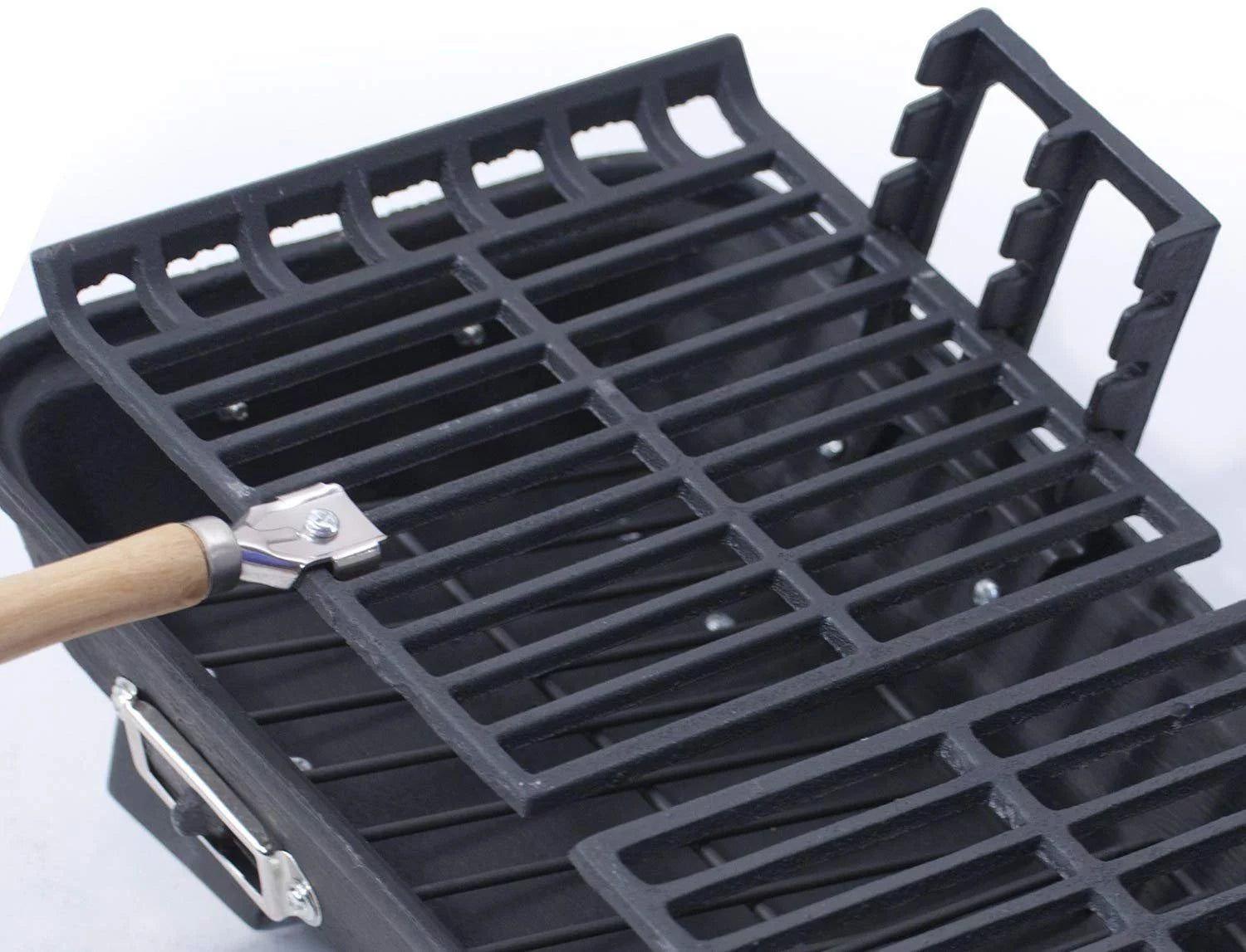 Cast Iron Hibachi Charcoal Grill, 10 by 18-Inch F372906
