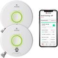 Smart Smoke & Carbon Monoxide Detector with Indoor Air Quality Monitor, Hardwired w/Battery Backup S22542