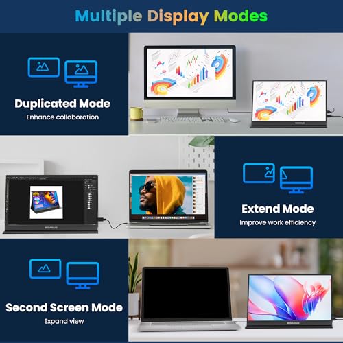 15.6'' 1080P FHD Portable Monitor with Smart Cover Y942