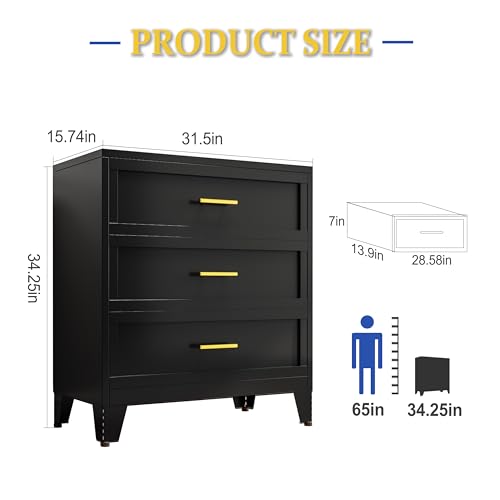 Green 3 Drawer Metal File Cabinet I96971
