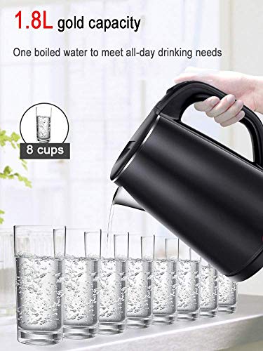 Electric Kettle 1.8L 1500W Stainless Steel Cordless S968834