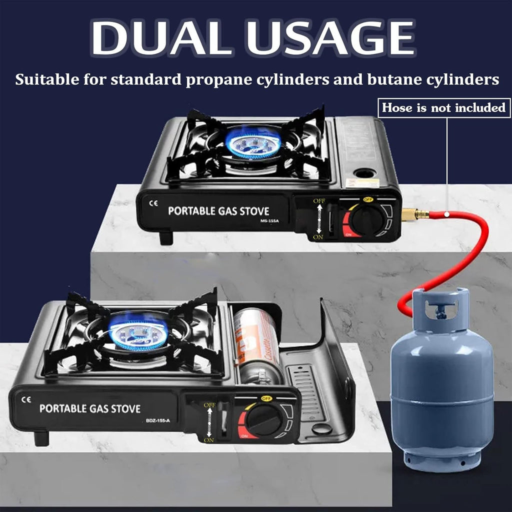 Camping Stove with Carrying Case Portable Dual Fuel Gas Stove Automatic Ignition I965424