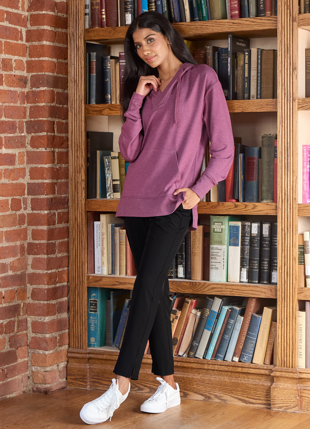 French Terry Hoodie Tunic