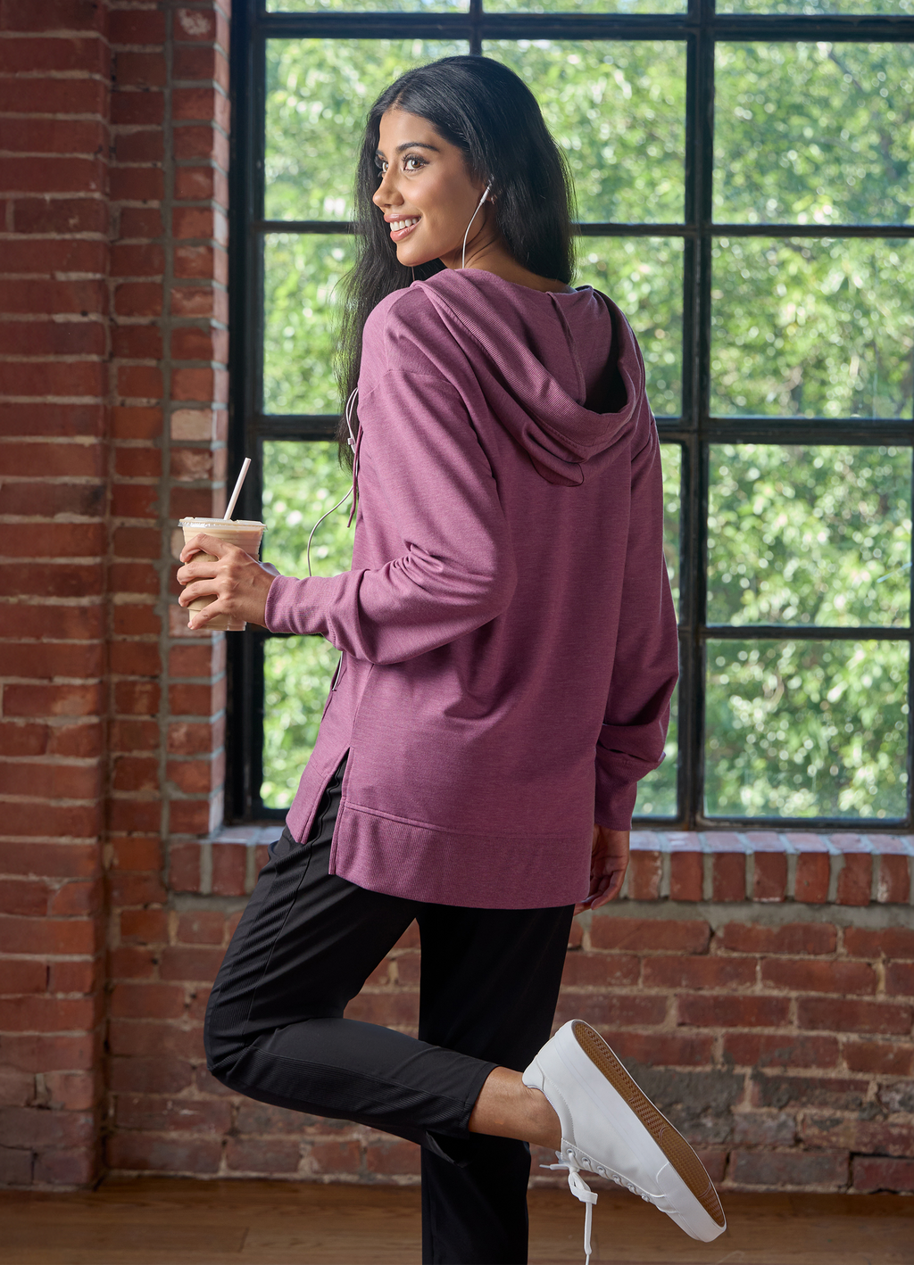 French Terry Hoodie Tunic