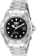 40mm Black Dial Silver Tone Stainless Steel Watch U12075