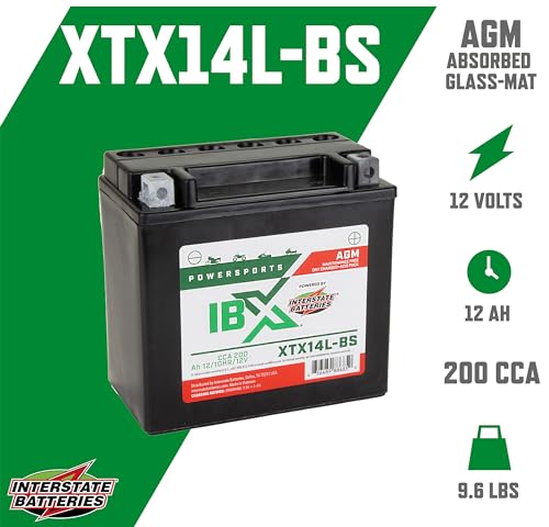 12V 18Ah 230CCA AGM Powersports Battery H725