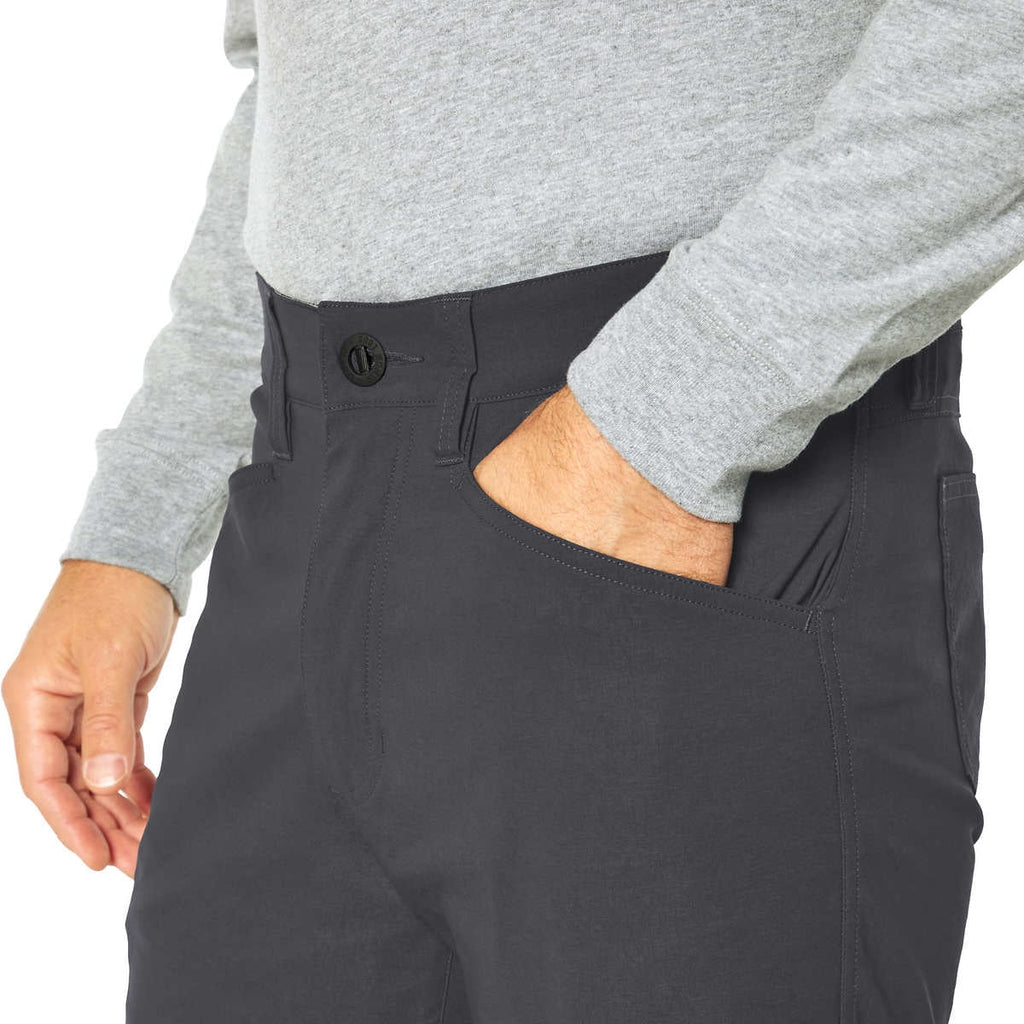 Mens Lightweight 6 Pocket Tech Pant (Asphalt (Grey),36x34) T7955